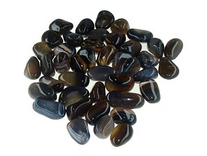 Ágata Preta Rolada 5kg - de 0,5 a 2 centímetros