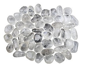 Quartzo Cristal Rolada 1kg - de 0,5 a 2 centímetros