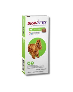Bravecto Anti Pulgas e Carrapatos 10 a 20 kg MSD - 500mg