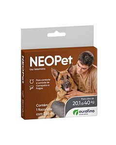 Antipulgas e Carrapatos Neopet 2,68mL Ourofino para Cães 20,1Kg a 40Kg
