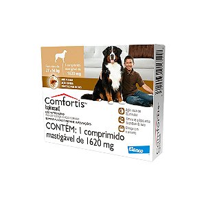 Antipulgas Comfortis 1620 mg Cães de 27 a 54kg 1 comprimido