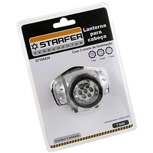 LANTERNA PARA CABEÇA STARFER COM 7  LEDS