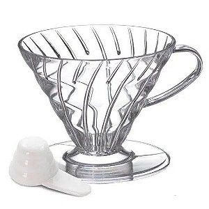 Coador Hario V60 Acrílico Transparente Tamanho 02