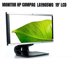 Monitor LCD HP Compaq LA1905WG - 19' Polegadas - Base rotativa e elevador - Entrada DVI e Display Port