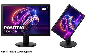 Monitor Positivo 22MP55Q - 22" Polegadas - HDMI + VGA