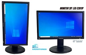 Monitor Positivo E2011P - 20' Polegadas - Led - Widescreen - VGA - DVI - Base Elevatória e Giratória
