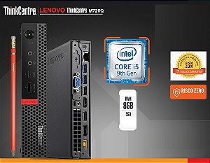 Mini PC Lenovo ThinkCentre M720Q - Intel Core i5 - 9 Geração - Memória 08GB - SSD 256GB