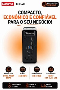 Micro PC Desktop Think Daruma MT 140 Intel Atom E3815 4GB 320GB