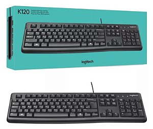 TECLADO COM FIO USB K120 ABNT2 - LOGITECH