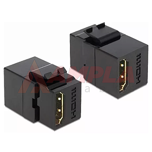 Keystone HDMI Femea Preto