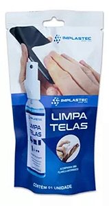 LIMPA TELAS COM FLANELA 60ML IMPLASTEC