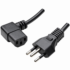 Cabo de Força para PC com Plugue 90 Graus 10A 1,5 m