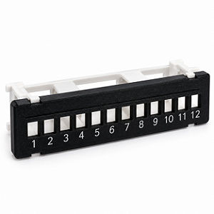 Patch Panel de Parede 12 Portas para Keystone Modular