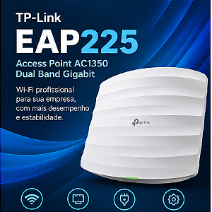 Access Point TP-Link Omada EAP225 AC1350 Dual Band Gigabit PoE