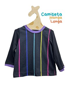 Camiseta manga Longa Listras