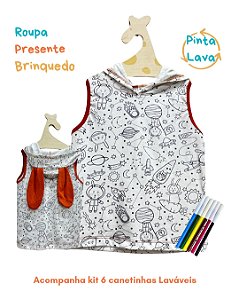 Regata com touca Dpano para Pintar Coelho