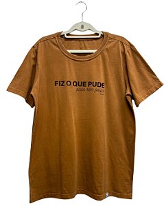 Camiseta Fiz o Que Pude Caramelo