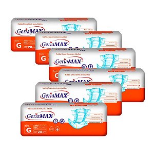 Fralda Geriátrica Geriamax G (Kit com 120 unidades)