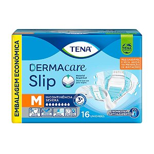 Fralda Geriátrica Tena Dermacare Slip M 16 Unidades