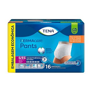 Roupa Íntima Tena Dermacare Pants G/EG 16 Unidades