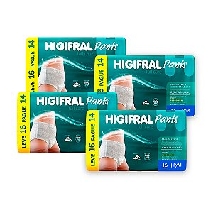 Roupa Íntima Higifral Pants P/M (Kit com 64 unidades)