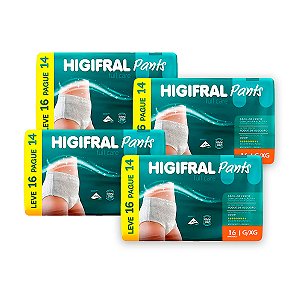 Roupa Íntima Higifral Pants G/EG (Kit com 64 unidades)