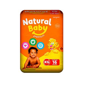 Fralda Infantil Natural Baby Premium XG 16 Unidades