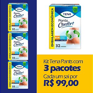 Roupa Íntima Tena Pants Confort P/M (Kit com 96 unidades)