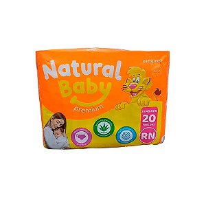 Fralda Infantil Natural Baby Premium RN 20 Unidades