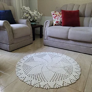 Tapete de Croche Apartamento - Cor Cru