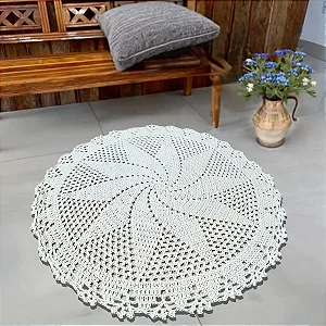 Tapete de Croche Apartamento - Cor Cru