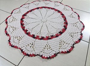 Tapete de Croche Apartamento - Borda Coral