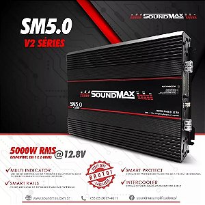 Módulo Amplificador SoundMax SM 5.0 V2 5000 rms 1 canal
