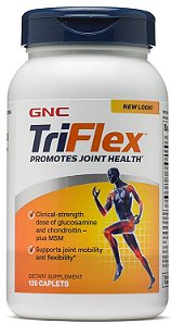 TRIFLEX GNC 120 CAPLETS MELHOR COMPOSIÇÃO A PRONTA ENTREGA NO BRASIL-GLUCOSAMINE+CHONDROITIN+MSM+ÁCIDO HIALURÔNICO