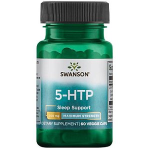 5-HTP (5-hidroxitriptofano) 200MG POR CÁPSULA DA SWANSON COM 60 CÁPS - PRECURSOR DA SEROTONINA