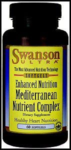 Mediterrâneo – Complexo de Nutrientes com 60 cápsulas softgels da Swanson Ultra-Importado dos Estados Unidos a pronta entrega no Brasil