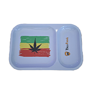 Bandeja dupla de metal Cannabis