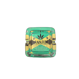 Cinzeiro de vidro Cannabis