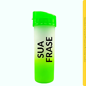 Garrafa Degradê Verde Limão 450ml
