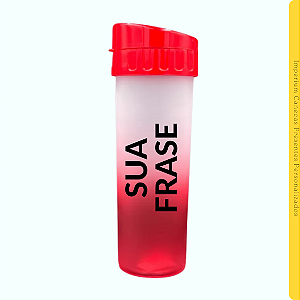 Garrafa Degradê Vermelho 450ml
