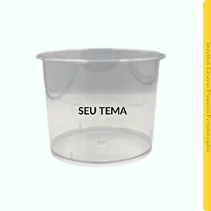 Balde de Pipoca Transparente 1,5L