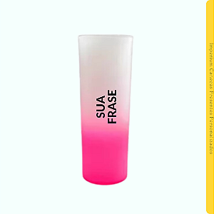 Copo Long Drink Degradê Rosa 330ml