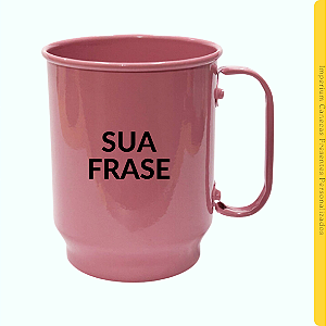 Caneco Chopp Alumínio Rosa 500ml