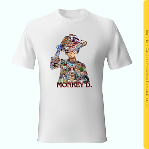 Camiseta Branca - Monkey D.
