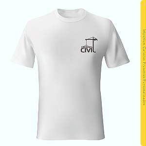 Camiseta Branca - Engenharia Civil