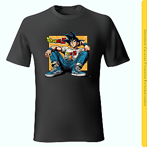 Camiseta Preta - Dragon Ball Z Goku