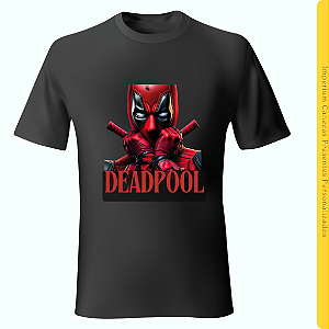 Camiseta Preta - Deadpool