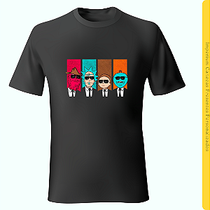 Camiseta Preta - Ricky and Morty