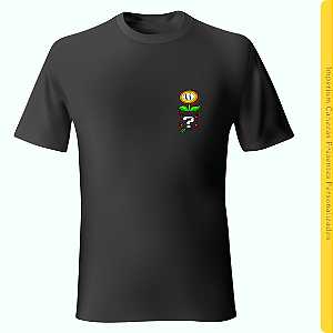 Camiseta Preta - Florzinha