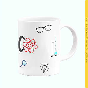 Caneca Branca Lisa 325ml - Química